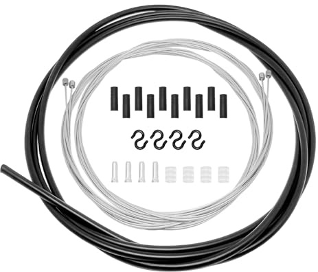 Kit di Cavi per Bicicletta, Cavi Universali per Cambio Bicicletta, per Mountain Bike e Bici da Strada, Nero