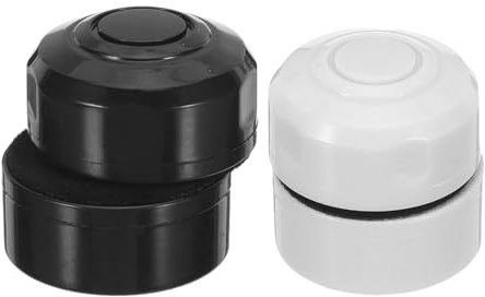 Veemoon 2 Pièces Brosse Magnétique Ronde Légère en Abs pour Nettoyage Aquarium Domestique, Racloir Algues pour Petit Aquarium en Plastique, Outil Pratique pour Entretien Maison