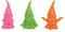 Geschenkestadl Gartenzwerge 3 er Set Bunte Yoga Zwerge 15 x 10 x 19 cm Figuren für Haus und Garten