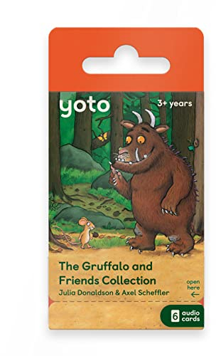 Yoto: Gruffalo & Friends Collection de Julia Donaldson – 6 Tarjetas con Cuentos Infantiles Audio en inglés sin Pantallas. Historias para Jugar, Dormir o Viajar. Compatible con Player y Mini. Edad 3+.