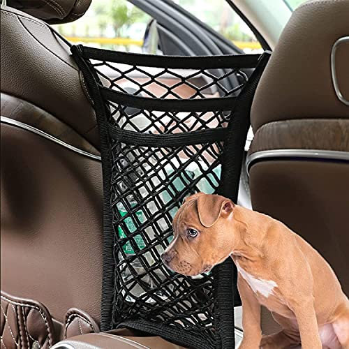 hundesperre Gitter Auto-Hundegitter, Haustier-Netzbarriere, universelles elastisches Netz for LKWs mit Haken, for Autos, SUVs, LKWs, Sicherheits-Autoteiler for Kinder und Haustiere (Color : Two Layer