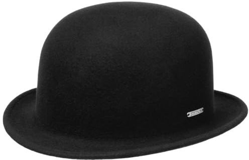 Stetson Chapeau Melon en Laine Classic Uni Femme/Homme - de Feutre Hiver Printemps-été - XL (60-61 cm) Noir