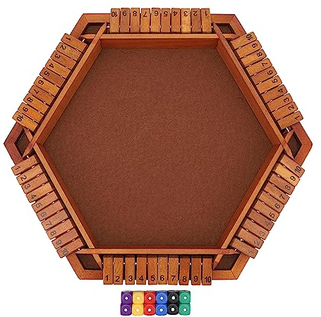 Players Shut, 1–6 Spieler, Lustiges 12-Würfel-Shut-Box-Spiel für Pubs für Erwachsene