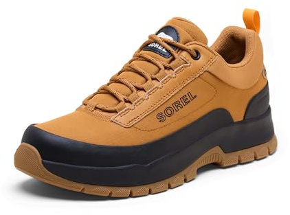 Sorel Homme Outing NW Sneaker Low WP Basket, Canyon Gold, Black, 42 EU