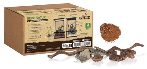 REPTILES PLANET - Repti Nature Coco - Kit Substrat Coco et Décoration