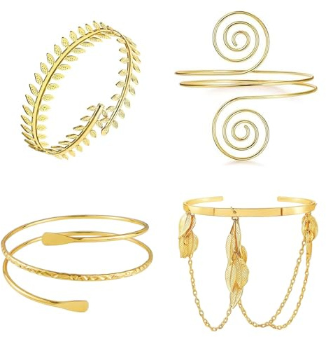 Bracciale Oro Donna, Bracciale da Braccio Superiore Regolabile