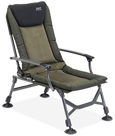 Anaconda_P876C_black Unisex – Erwachsene Anaconda Rock Hopper Carp Chair (Karpfenstuhl/Campingstuhl), Schwarz-Grau-Grün, Sitzfläche: ca. 50 x 50 cm