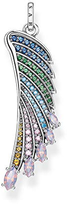 THOMAS SABO Anhänger Bunter Kolibri Flügel Silber, PE876-347-7, 4.8, Mehrfarbig
