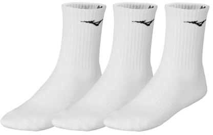 Mizuno 3P Socke White/White/White L