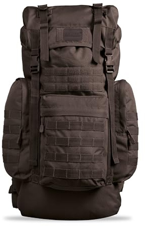 Mil-Tec BW Kampfrucksack Gen.II (65 L) • Zaino tattico militare con sistema MOLLE e protezione antipioggia • Zaino Bundeswehr, zaino da escursionismo, zaino da viaggio per trekking e impiego