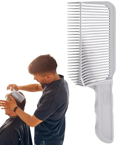 Djowyh Pettine da taglio per parrucchiere, pettine professionale da parrucchiere – Pettini precisi Fade Comb – Strumento ergonomico per la miscelazione dei capelli, pettini per uso domestico nel