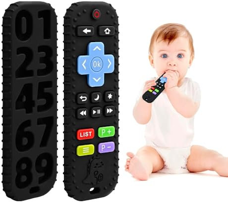 Mr. Goodsy® Mordedor mando a distancia, Juguete para bebe, Alivio de la dentición, Juguetes de grado alimenticio