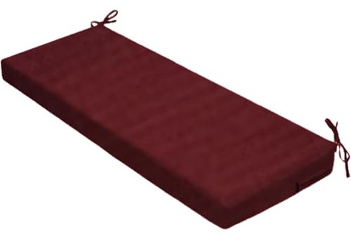 Cojín de asiento de banco, cojín de banco de porche,Cojín de asiento de swing de patio impermeable | Almohadilla de sin deslizamiento, almohada de sofá resistente a desvanecimiento, reemplazo de tumbo