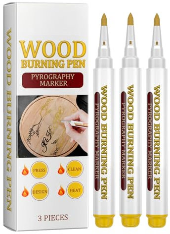 Marqueur à bois pour la combustion du bois, marqueur à pâte à bois artificiel double face, marqueur à bois en T, marqueur à bois pour le dessin, convient aux débutants