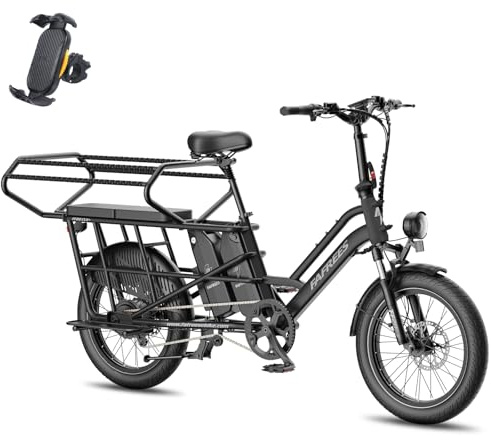 Fafrees FF20 CUV Familia E Bike Hombre 20 Pulgadas, 12 Ah / 576 Wh*2 Batería Ebike Mujer 200 kg Fatbike para Adultos Bicicleta Eléctrica Bicicleta Bicicleta de Montaña Bicicleta eléctrica 25 km/h