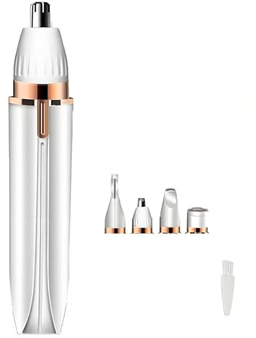 Alice. Epilateur spécial petites Zones, rasoir 4 en 1, Epiler nez sourcils et lèvres, protection inox sans danger, retire les poils, nettoie le visage, Epilation sans douleur, USB