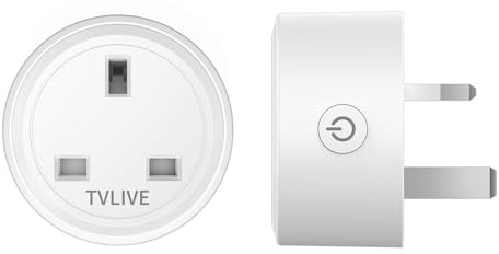 Smart Plug, TVLIVE 2 Pack 13A Smart Plugs Work that with Alexa (Echo, Echo Dot), Google Home, IFTTT, Remote Control with VeSync APP and Timer Function, WiFi Outlet, Wifi Plug, Wireless Smart Socket