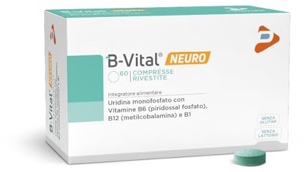 Pharma Line – B-VITAL NEURO Integratore alimentare con Vitamine B1, B6, B12 e nucleotidi (UMP) per il sistema nervoso, 60 compresse rivestite