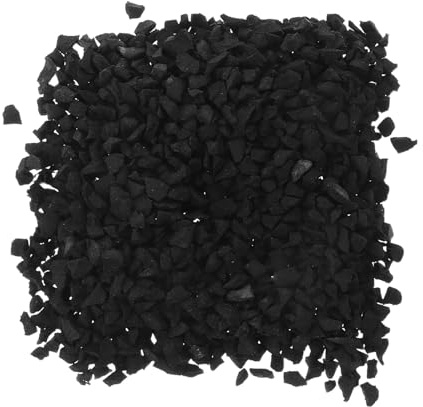 BESTOMZ Granuli di Gomma Riciclata per Prato Sintetico 1,9 kg Riempimento per Campi Sportivi e Manto Erboso, Assorbimento Urti e Drenaggio Rapido per Uso Esterno e Campi da Calcio