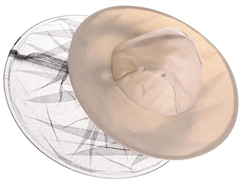 KAIYUEMAOYI Cappello da Apicoltore, da Cowboy, per Viso, Maschera Protettiva Anti-puntura di Zanzara E, per