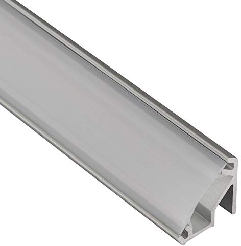 5 Stück LED Profil-99 Alu mit opaler Abdeckung 2000 x 15,7 x 15,8 mm für LED Streifen Aluminium Aluminiumprofil von SO-TECH®