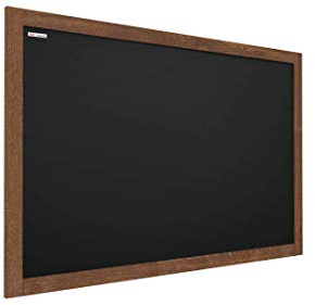ALLboards Kreidetafel Mit Lackiertem Holzrahmen 150x100cm, Schwarz, Schreibtafel Zum Aufhängen, Wand Tafel Holz