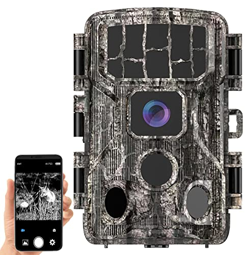 VisorTech Wildkamera Fotofalle: WLAN-4K-UHD-Wildkamera, PIR, Nachtsicht, inklusive Akku-Solarpanel (Nacht, mit Tonaufnahme, Überwachungskamera mit Infrarot)