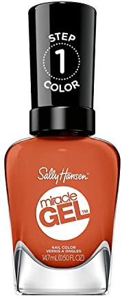 Sally Hansen Miracle Gel, A Hot Minute, Gel-Like Nail Polish, NO UV Light Required, Chip-Resistant, Long Lasting - Up to 8 days, Easy to Use, Salon Quality Results, Vegan Formula, 14.7ml
