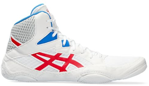 ASICS Scarpe da wrestling Snapdown 3, Uomo, bianco/rosso classico., 14