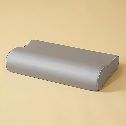 Zhiyuan funda de almohada 100% algodón para almohada de contorno, almohada viscoelástica, almohada cervical 30 x 50 cm, Gris claro