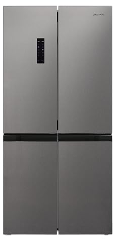 Daewoo CMM0620DPRA0-EU French Door Kühl-/Gefrierkombination, D, NoFrost, Kühlteil: 322 L, Gefrierraum: 166 L, Elektronische Steuerung, 2 Gemüse- & Obstschubfächer, Pet Inox