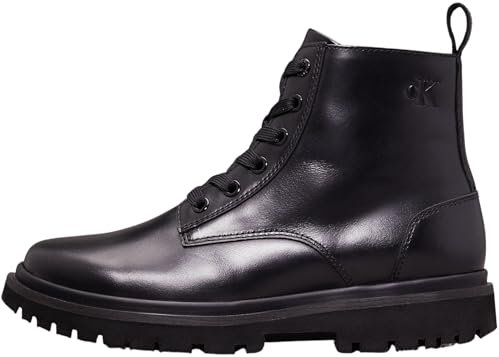 Calvin Klein Damen Mid Boot Stiefel Eva Boot Laceup Schuhe, Schwarz (Triple Black), 39