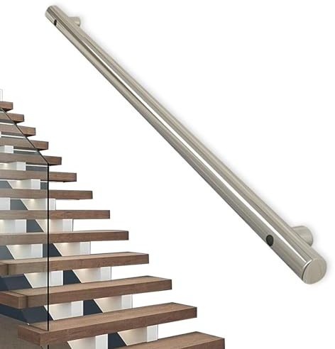 Handlauf für Treppengeländer – komplettes Set, Haltegriff aus Edelstahl 304, 1 m, 1,5 m, 1,8 m, 2 m, 2,5 m, 3 m | Treppengeländer für Innentreppen (Size : 30cm)