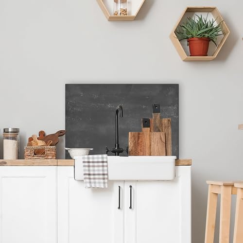 CREARREDA Panel antisalpicaduras de cocina de aluminioFácil de aplicar Made in Italy Protección para cocinas y fregadero. Lavable y fácil de montar