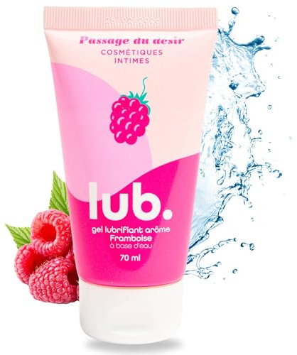 Lubrifiant Intime Framboise 70ml | Embrassable Gourmand | Passage du Désir | Compatible Préservatifs Sans Paraben