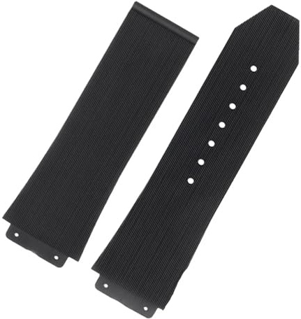 KDEGK FKM fluorosilikonarmband för HUBLOT BIG BANG Silikon 25 * 17mm 26 * 19mm Vattentät herrklockarmband Kedjeklocka Gummiarmband Armband