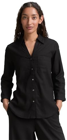 TOM TAILOR Damen 1046197 Bluse, 14482-Deep Black, 40