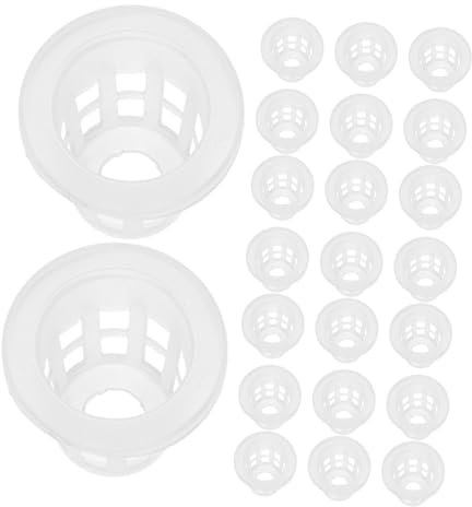 POPETPOP 50 Pezzi Cestini in Plastica per Piante Acquatiche Piccoli Vasi a Rete per Giardino Riutilizzabili Fioriera per Coltivazione Fuori Rete per Terrazzi e Piccoli Spazi