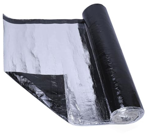 Tela Asfaltica Autoadhesiva, Cinta de Butilo, Cinta Selladora Impermeable, Cinta Bituminosa, Cinta Adhesiva Impermeable para Tejados para Goteras en Techos, Grietas Superficiales(0.5x10m)