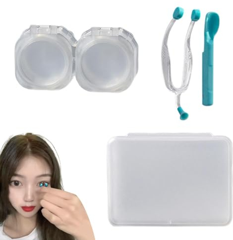 Soft Contact Lens Remover – Hygienic Silicone Inserter, Gentle Suction Cup Tool, Anti Slip Easy Grip Applicator | Medical Grade Material for Daily wear Monthly Lenses Travel Eye Care Beauty Routine