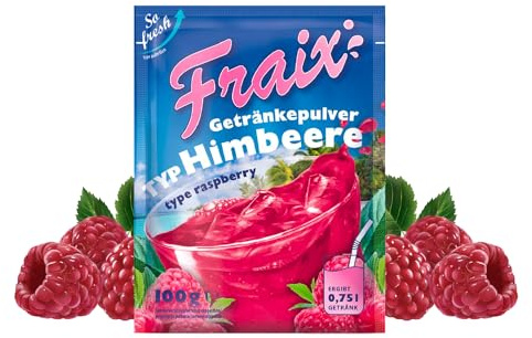 Fraix Instant pulver hallon, 5-pack (5 x 100 g)