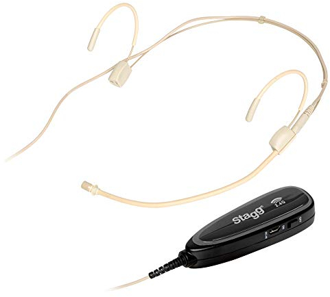 Stagg SUW 12H-BE Drahtloses Headset-Mikrofonset Beige
