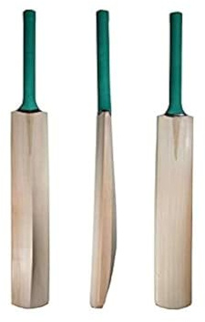 Kalindri Sports Batte de Cricket en Bois en Saule Populaire pour Le Tennis, Balle en Caoutchouc (3 Chiffres, uni)