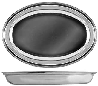 Royal Norfolk 7981925 Pirofila Ovale, Inox, 25 cm