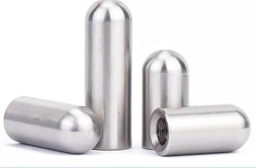 JUMELA Pasador de posicionamiento de Acero Inoxidable 304, Pasador de Rosca Interna, Cabeza Redonda, Pasador Perforado cilíndrico, Pasador Hueco M3/M4/M5/M6 2/5/10 Uds. (Size : 2pcs 10X60XM6)