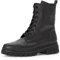 Gabor Damen Combat Boots, Frauen Stiefeletten,Moderate Mehrweite (G),Lammfell,Stiefel,Bootee,Booties,halbstiefel,schwarz,38.5 EU / 5.5 UK
