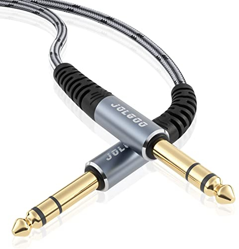 JOLGOO 1/4 TRS-Audiokabel, 6,35 mm TRS auf 6,35 mm TRS symmetrisches Verbindungskabel, 3 m
