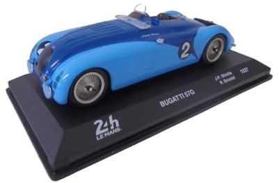 OPO 10 - Auto in Miniatura da Collezione 1/43 Compatibile con Bugatti 57G #2 Winner Le Mans 1937-24LM14