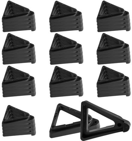 Lot de 40 pieds de pot de fleurs pour jardiniere sur pieds d'extérieur, pieds triangulaires pour pots de fleurs, pieds invisibles pour intérieur et extérieur en terre cuite