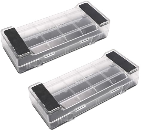 SHARPAL 160H 2PCS 2-in-1 Whetstone and Knife Sharpening Stone Holder & Storage Case with Non-Slip Rubber Base (Fits up to 7.95 x 2.95 x 1.1 inch / 202 x 75 x 28 mm)